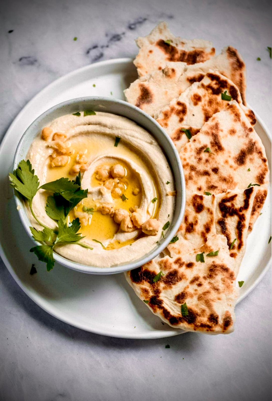 Epicure Air hummus platter — fine dining London Airport inflight catering